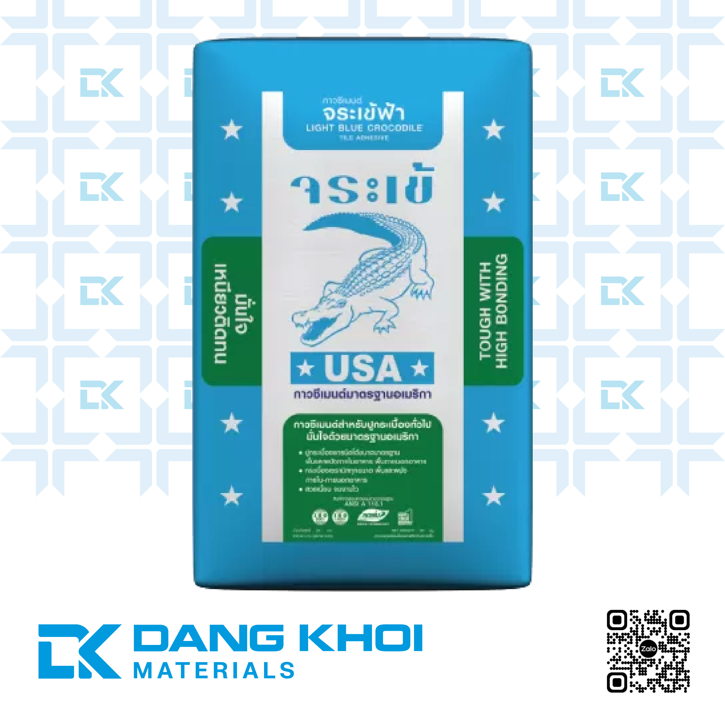 Keo dán gạch Cá sấu Ligh Blue Crocodile